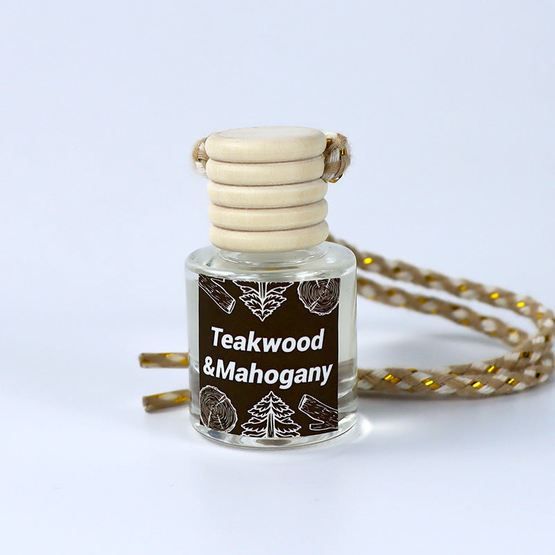 Cross-Border Hot Car Air Freshener Multiple Scents Available Glass Bottle Pendant Aromatherapy Essential Oil Car Interior Decoration Wholesale