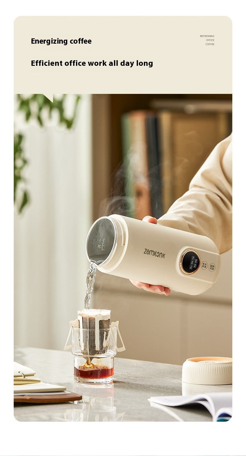 Zemkon Portable Electric Kettle All-in-One Fully Automatic Travel Electric Heating Cup Small Electric Kettle Heating Cup