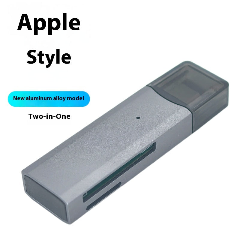 Multifunctional 2-in-1 High-Speed USB 3.0 Card Reader Supports TF + SD for Computer, Tablet, Camera, Laptop, and Car Use