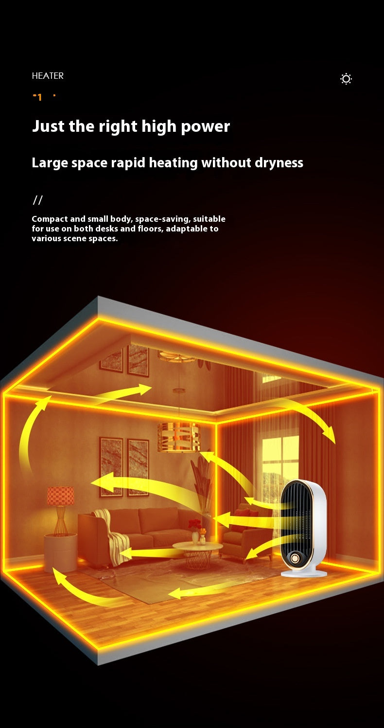 New Model Warm Air Blower Household Desktop Office Small Electric Heater Vertical Ceramic PTC Heating Warmer