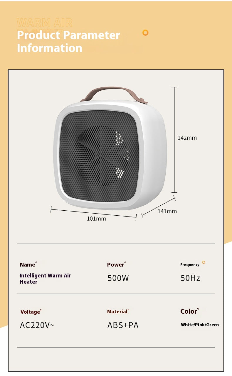 High-power Desktop Heater for Home Use, Fast Heating Fan