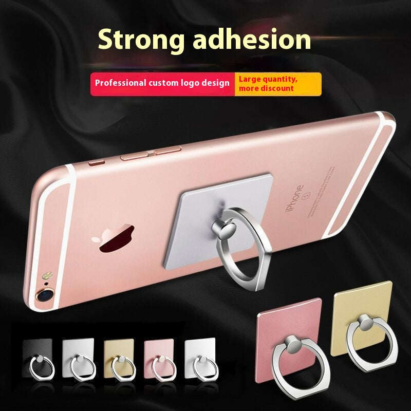 Lazy Creative New Square Phone Ring Holder Anti-drop Square Stand Phone Stand Rotating Gift with Logo Printing