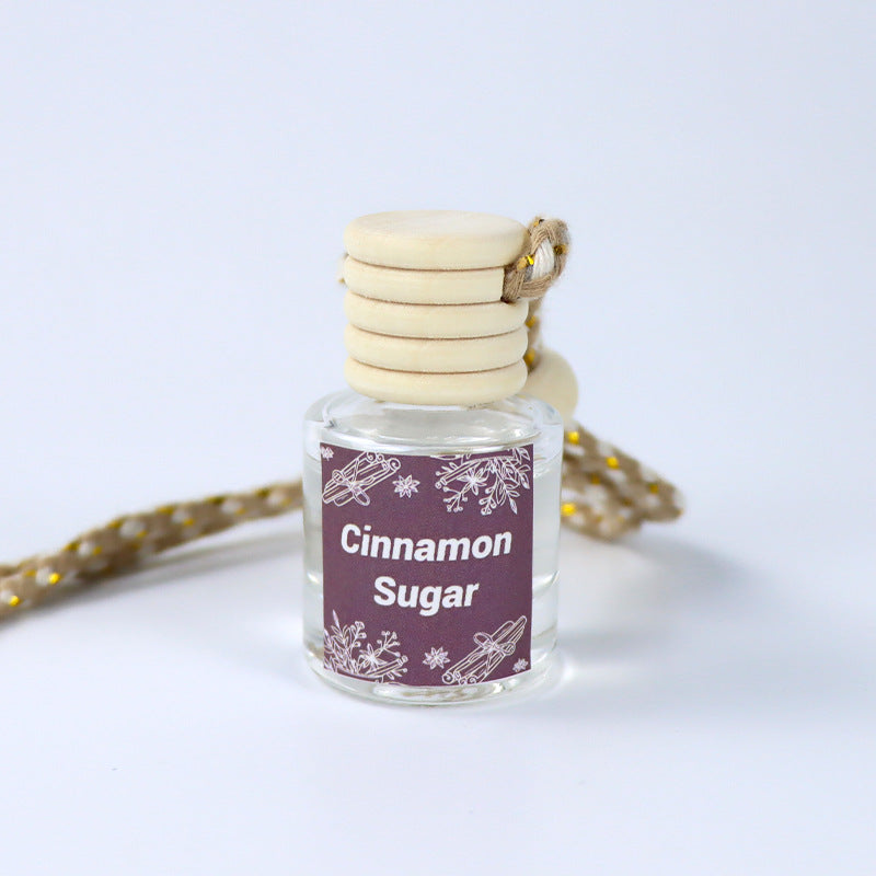 Cross-Border Hot Car Air Freshener Multiple Scents Available Glass Bottle Pendant Aromatherapy Essential Oil Car Interior Decoration Wholesale