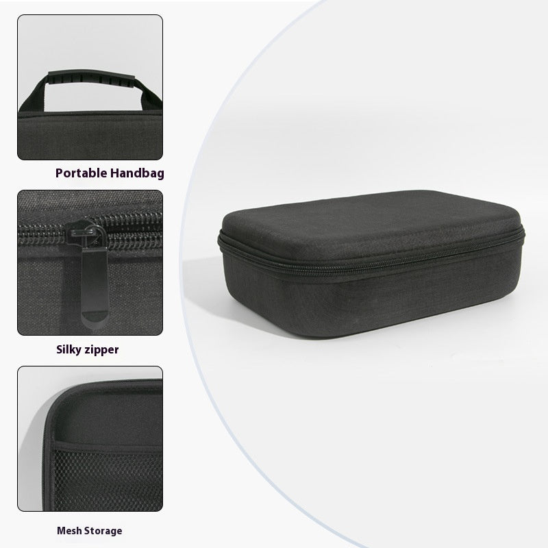 EVA Hard Shell Air Conditioner Frequency Tester Storage Bag Black Outdoor Multifunctional Digital Electronic Product Storage Protection Box