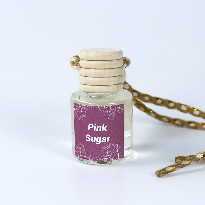 Cross-Border Hot Car Air Freshener Multiple Scents Available Glass Bottle Pendant Aromatherapy Essential Oil Car Interior Decoration Wholesale