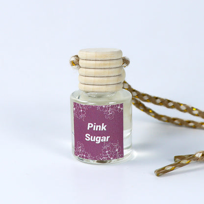 Cross-Border Hot Car Air Freshener Multiple Scents Available Glass Bottle Pendant Aromatherapy Essential Oil Car Interior Decoration Wholesale