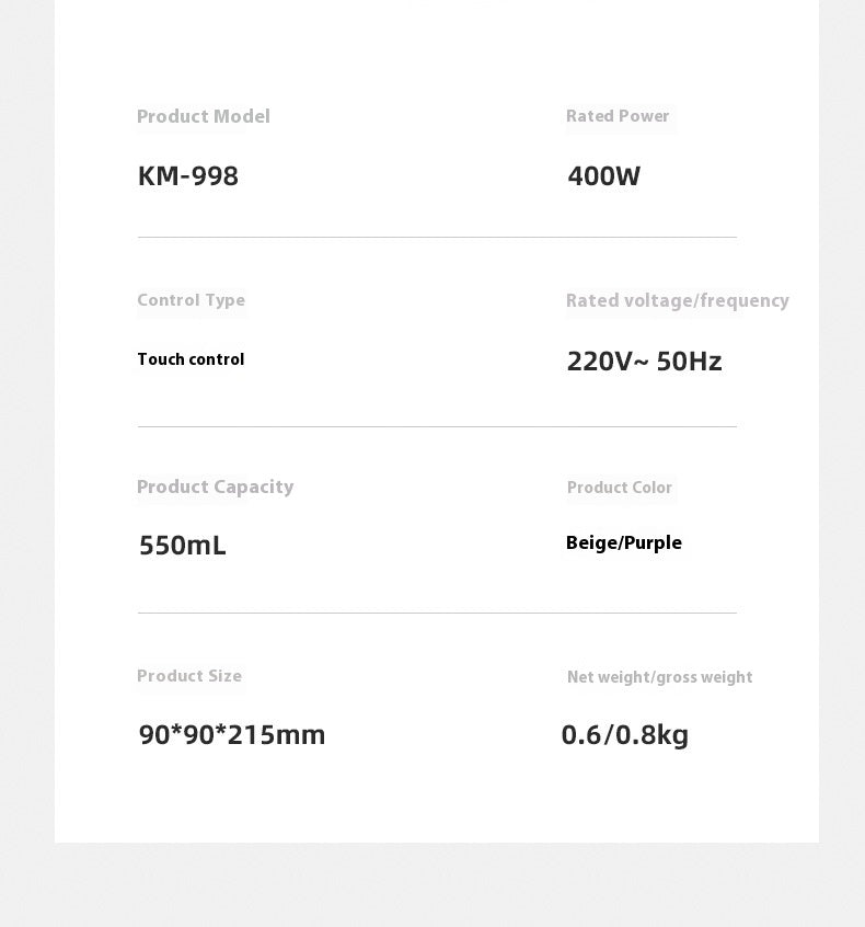 Zemkon Portable Electric Kettle All-in-One Fully Automatic Travel Electric Heating Cup Small Electric Kettle Heating Cup