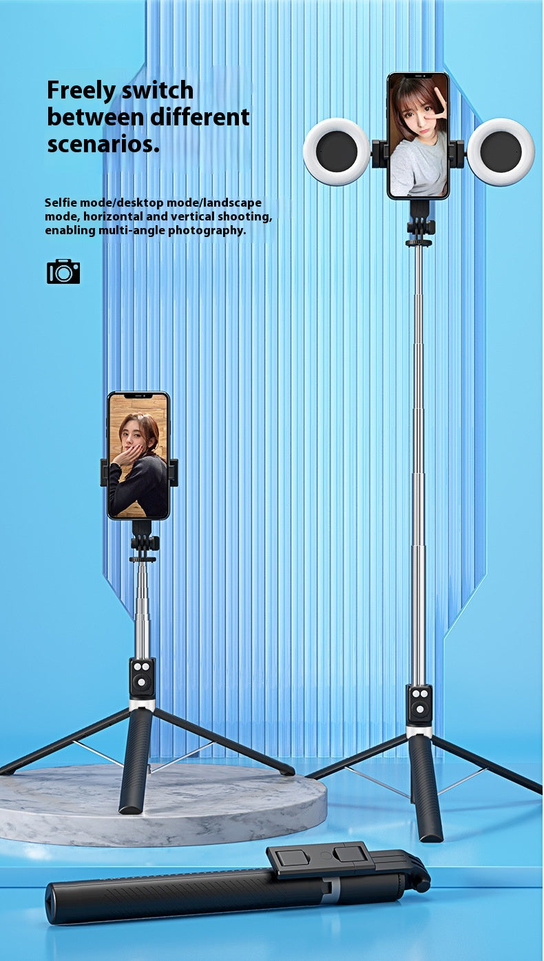 1.7m Phone Stand Selfie Stick Remote Control Video Recording Tripod Integrated Portable Stand Charging