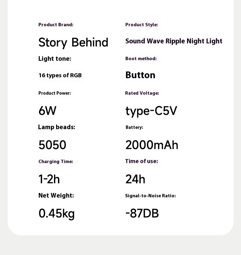 Bluetooth Speaker Water Ripple Music Rhythm Projection Lamp Bedroom Bedside Romantic Mood Dynamic Rotating Atmosphere Night Light