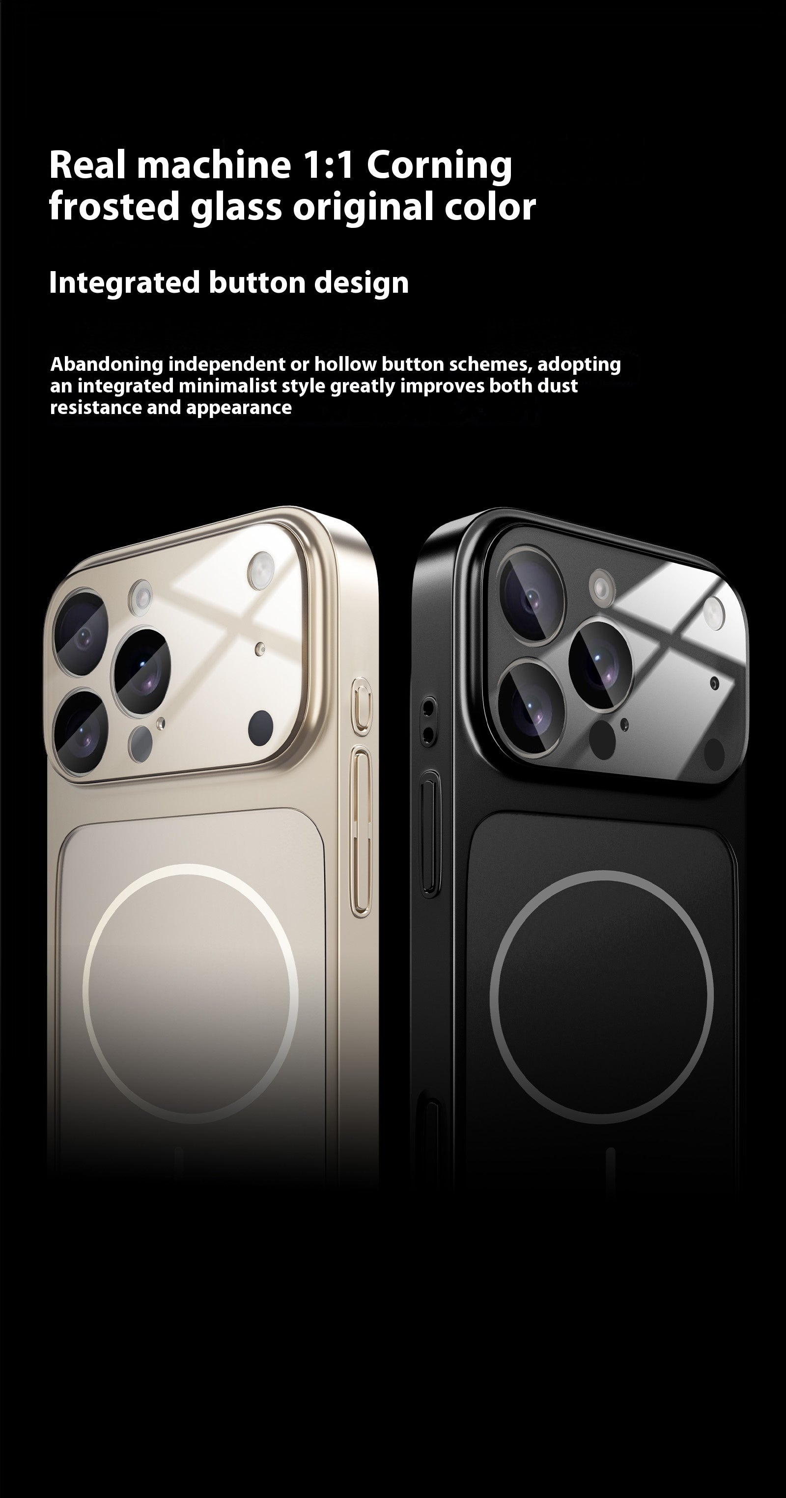 Instantly Transform iPhone 17 Pro Max Compatible with Apple 16 Matte Glass Magnetic Phone Case 15 Full Coverage Shockproof PC Cover