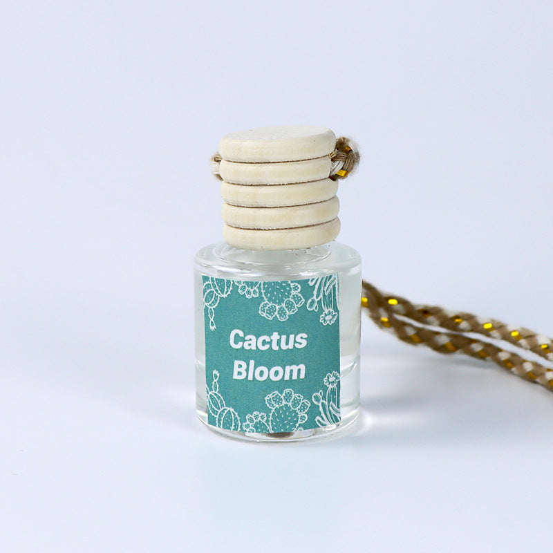 Cross-Border Hot Car Air Freshener Multiple Scents Available Glass Bottle Pendant Aromatherapy Essential Oil Car Interior Decoration Wholesale