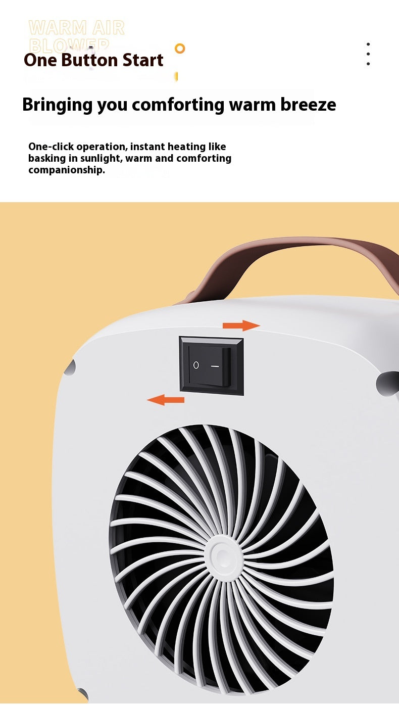 High-power Desktop Heater for Home Use, Fast Heating Fan