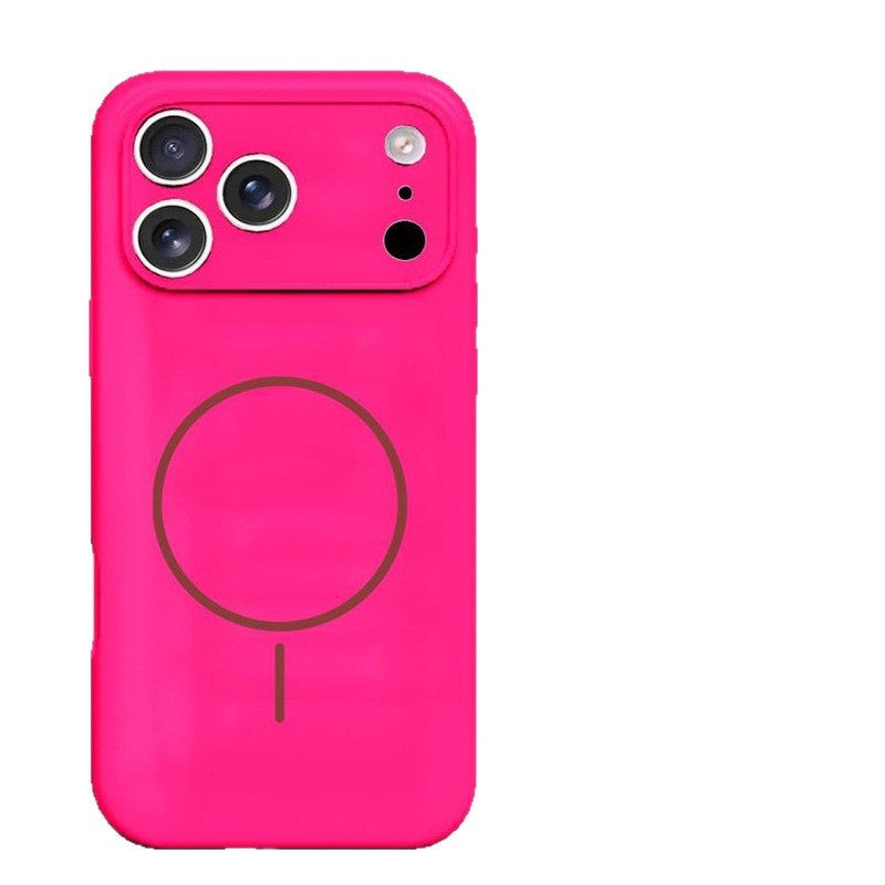 Lens Full Coverage iPhone 17 Strong Magnetic Liquid Silicone Phone Case Apple 17 Pro Air Protective Cover Skin Feel M
