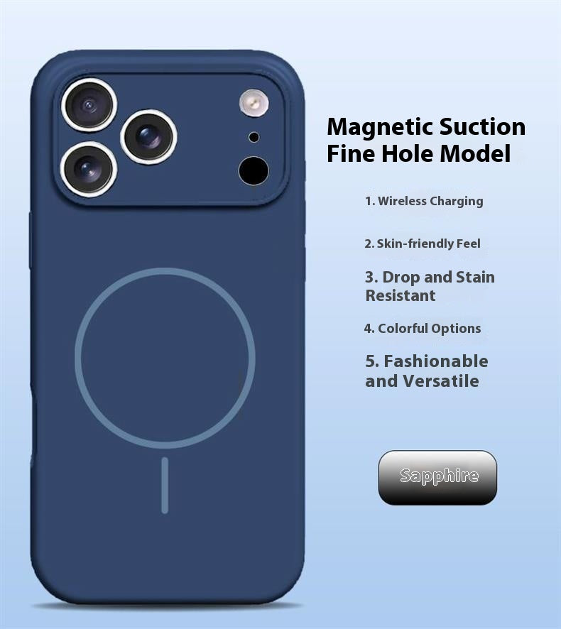 Lens Full Coverage iPhone 17 Strong Magnetic Liquid Silicone Phone Case Apple 17 Pro Air Protective Cover Skin Feel M