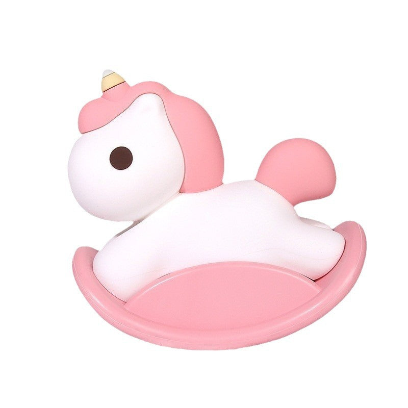 Unicorn Wooden Horse Lamp USB Three-level brightness adjustment