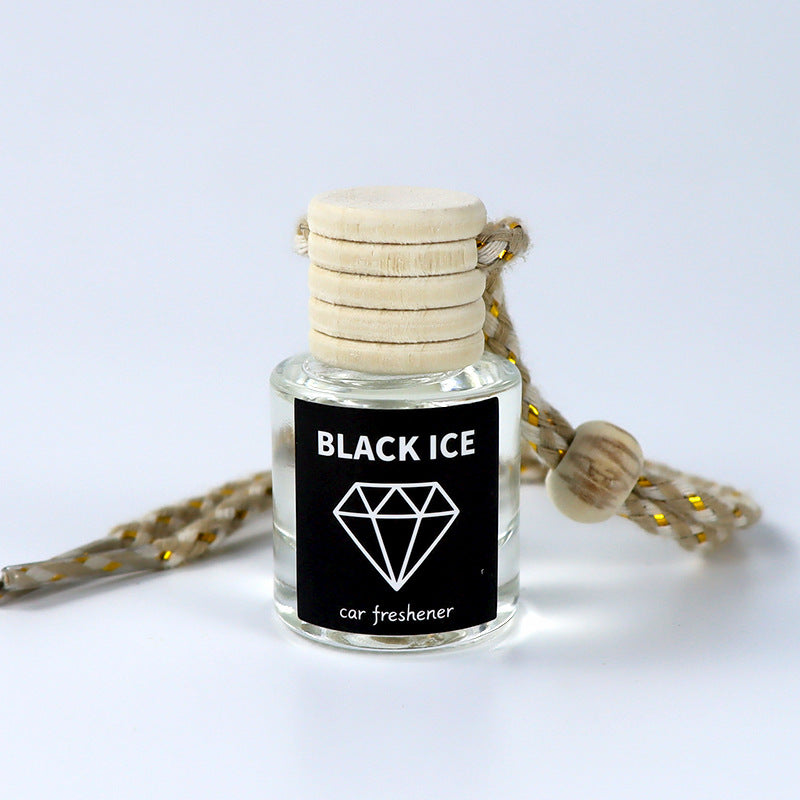 Cross-Border Hot Car Air Freshener Multiple Scents Available Glass Bottle Pendant Aromatherapy Essential Oil Car Interior Decoration Wholesale
