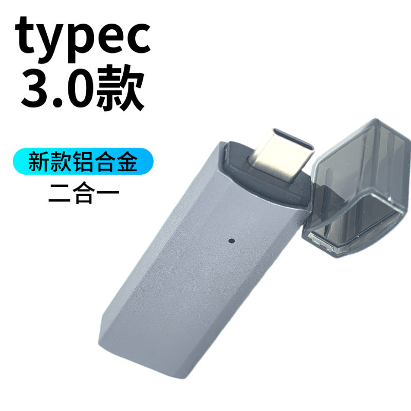 Multifunctional 2-in-1 High-Speed USB 3.0 Card Reader Supports TF + SD for Computer, Tablet, Camera, Laptop, and Car Use