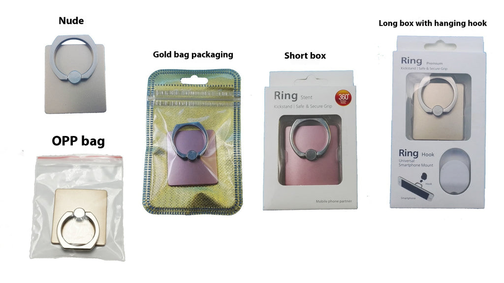 Lazy Creative New Square Phone Ring Holder Anti-drop Square Stand Phone Stand Rotating Gift with Logo Printing