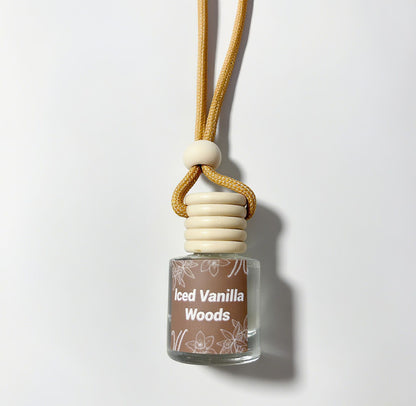 Cross-Border Hot Car Air Freshener Multiple Scents Available Glass Bottle Pendant Aromatherapy Essential Oil Car Interior Decoration Wholesale