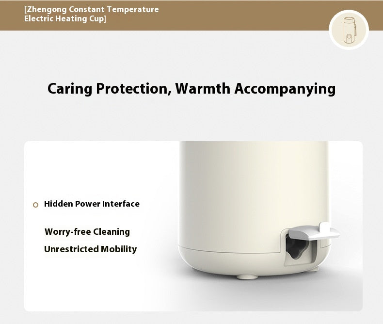 Zemkon Portable Electric Kettle All-in-One Fully Automatic Travel Electric Heating Cup Small Electric Kettle Heating Cup