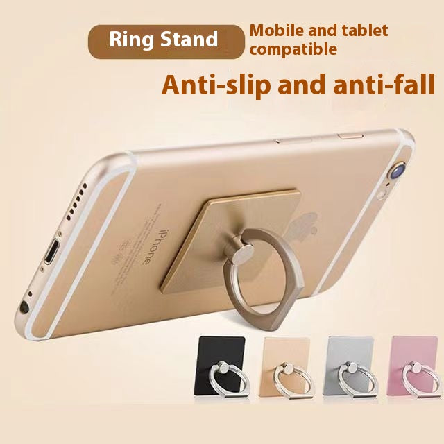 Lazy Creative New Square Phone Ring Holder Anti-drop Square Stand Phone Stand Rotating Gift with Logo Printing