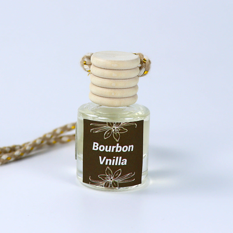 Cross-Border Hot Car Air Freshener Multiple Scents Available Glass Bottle Pendant Aromatherapy Essential Oil Car Interior Decoration Wholesale