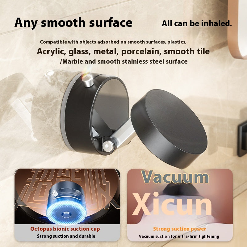 Vacuum Magnetic Mobile Phone Sucker Bracket Dual Use in Car and Home Foldable Storage Lazy Holder Mobile Phone Bracket Desktop