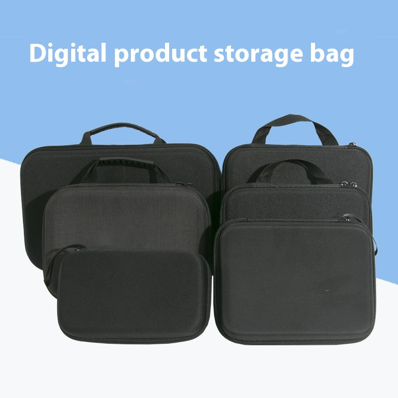 EVA Hard Shell Air Conditioner Frequency Tester Storage Bag Black Outdoor Multifunctional Digital Electronic Product Storage Protection Box