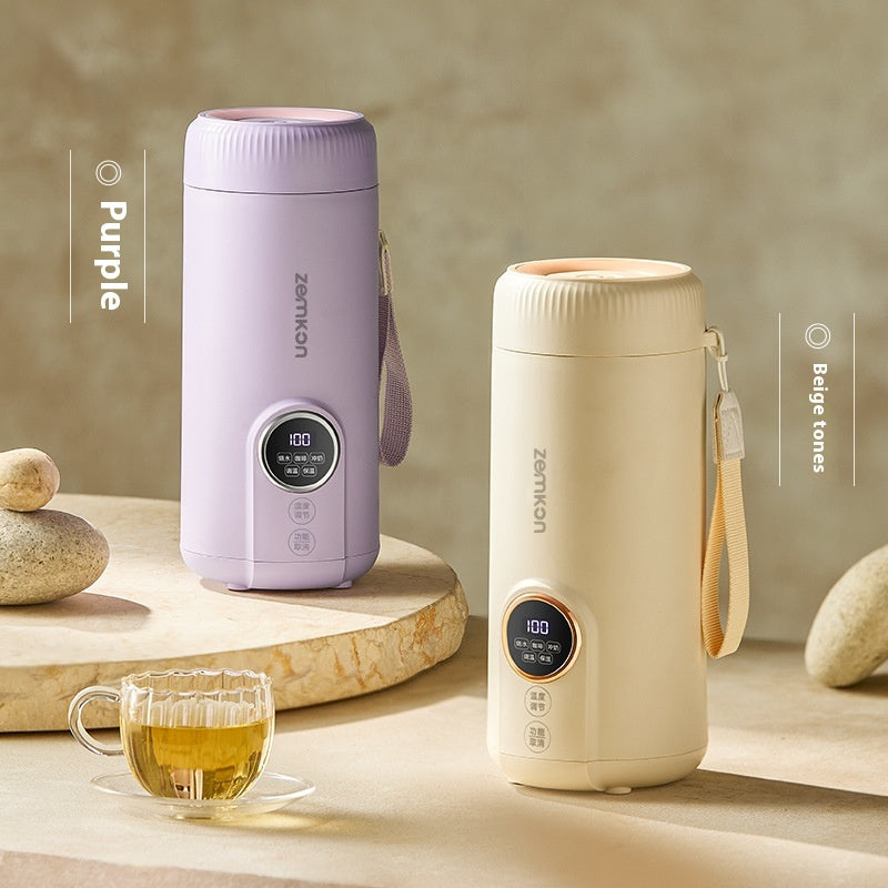 Zemkon Portable Electric Kettle All-in-One Fully Automatic Travel Electric Heating Cup Small Electric Kettle Heating Cup