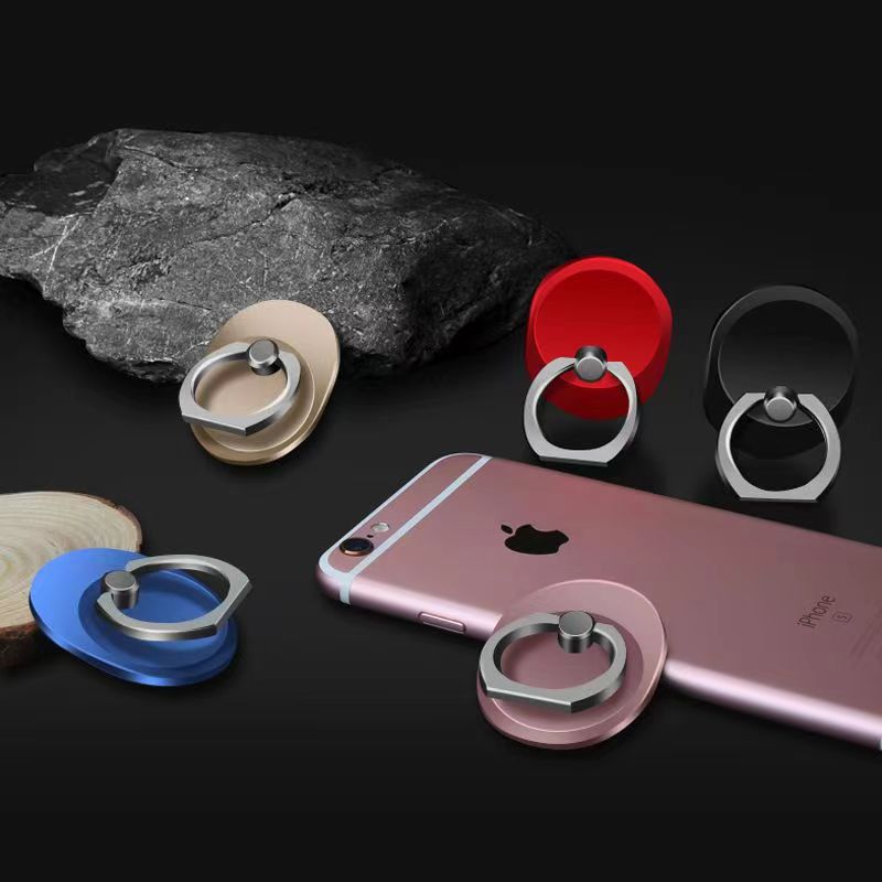 Lazy Creative New Square Phone Ring Holder Anti-drop Square Stand Phone Stand Rotating Gift with Logo Printing