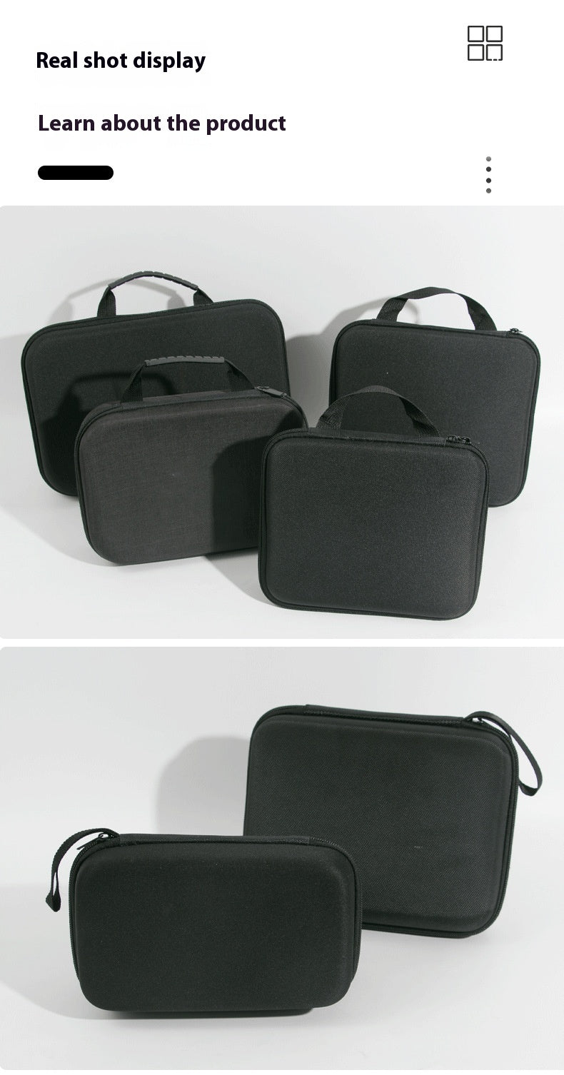 EVA Hard Shell Air Conditioner Frequency Tester Storage Bag Black Outdoor Multifunctional Digital Electronic Product Storage Protection Box