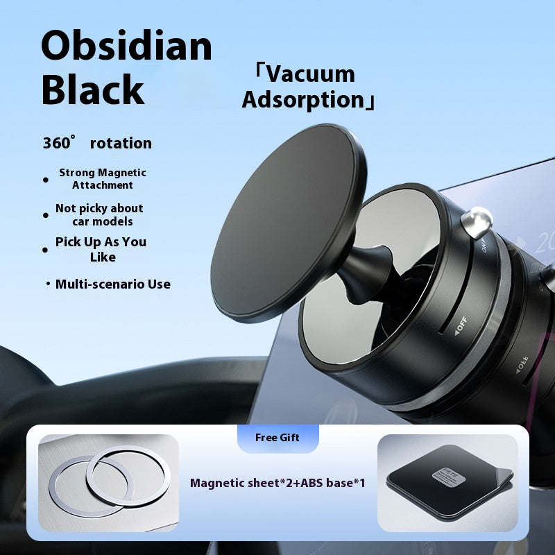 Vacuum Magnetic Mobile Phone Sucker Bracket Dual Use in Car and Home Foldable Storage Lazy Holder Mobile Phone Bracket Desktop