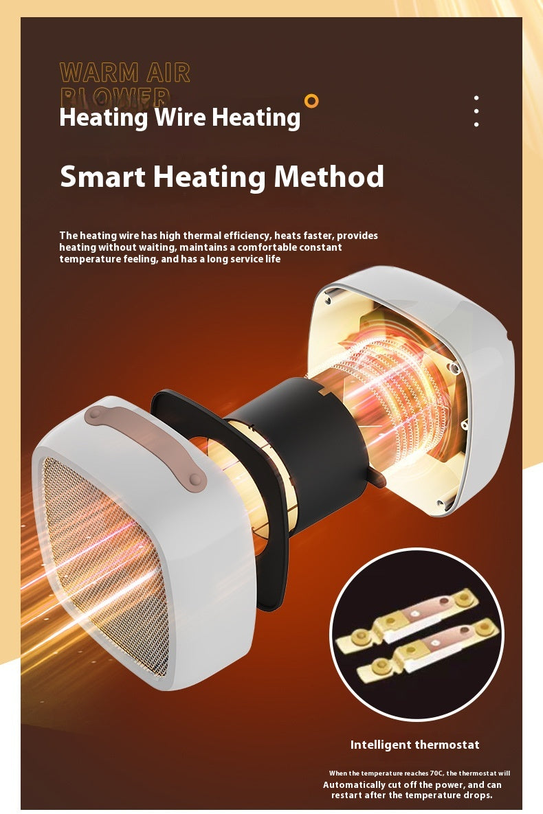 High-power Desktop Heater for Home Use, Fast Heating Fan