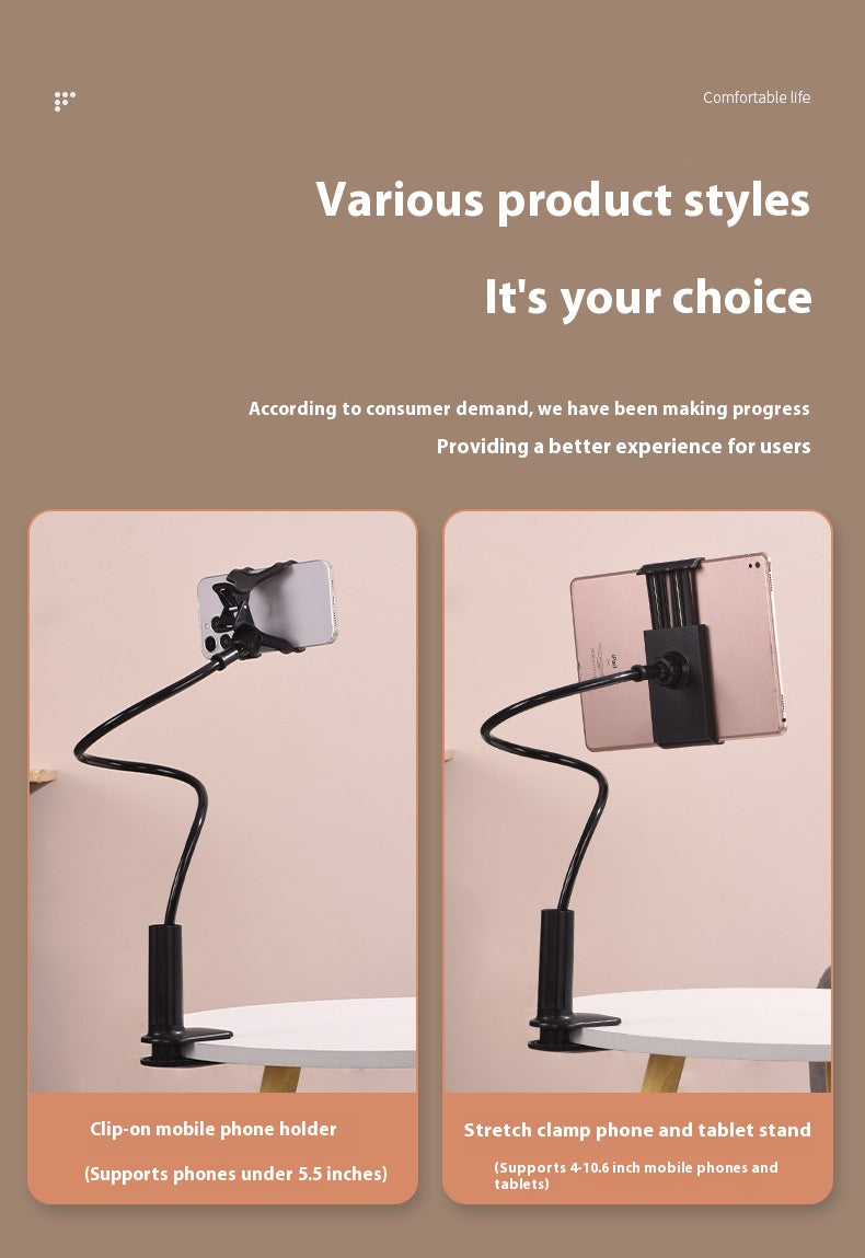 Mobile Phone Bracket Lazy Bed Bedside Table Vertical Shooting Live Mobile Phone Tablet Computer Stand