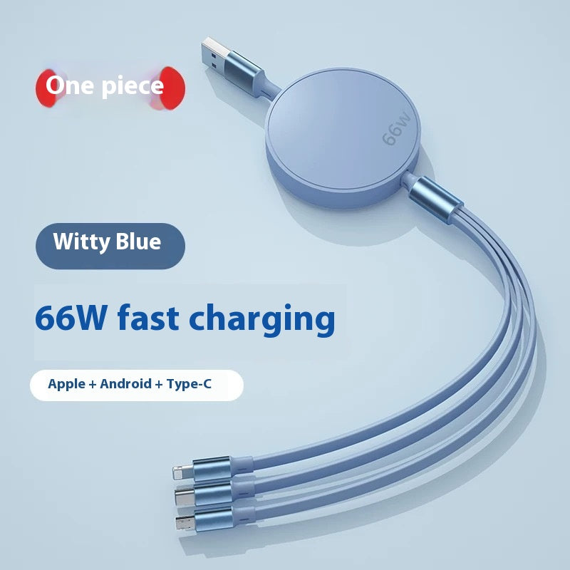 1-to-3 Fast Charging Cable 00W Three-in-One Data Cable