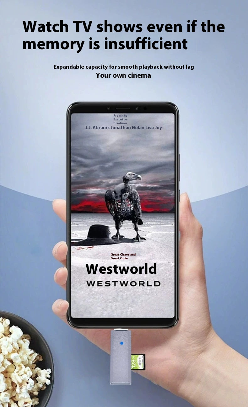 Multifunctional 2-in-1 High-Speed USB 3.0 Card Reader Supports TF + SD for Computer, Tablet, Camera, Laptop, and Car Use