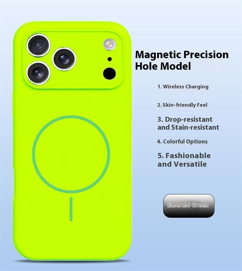 Lens Full Coverage iPhone 17 Strong Magnetic Liquid Silicone Phone Case Apple 17 Pro Air Protective Cover Skin Feel M