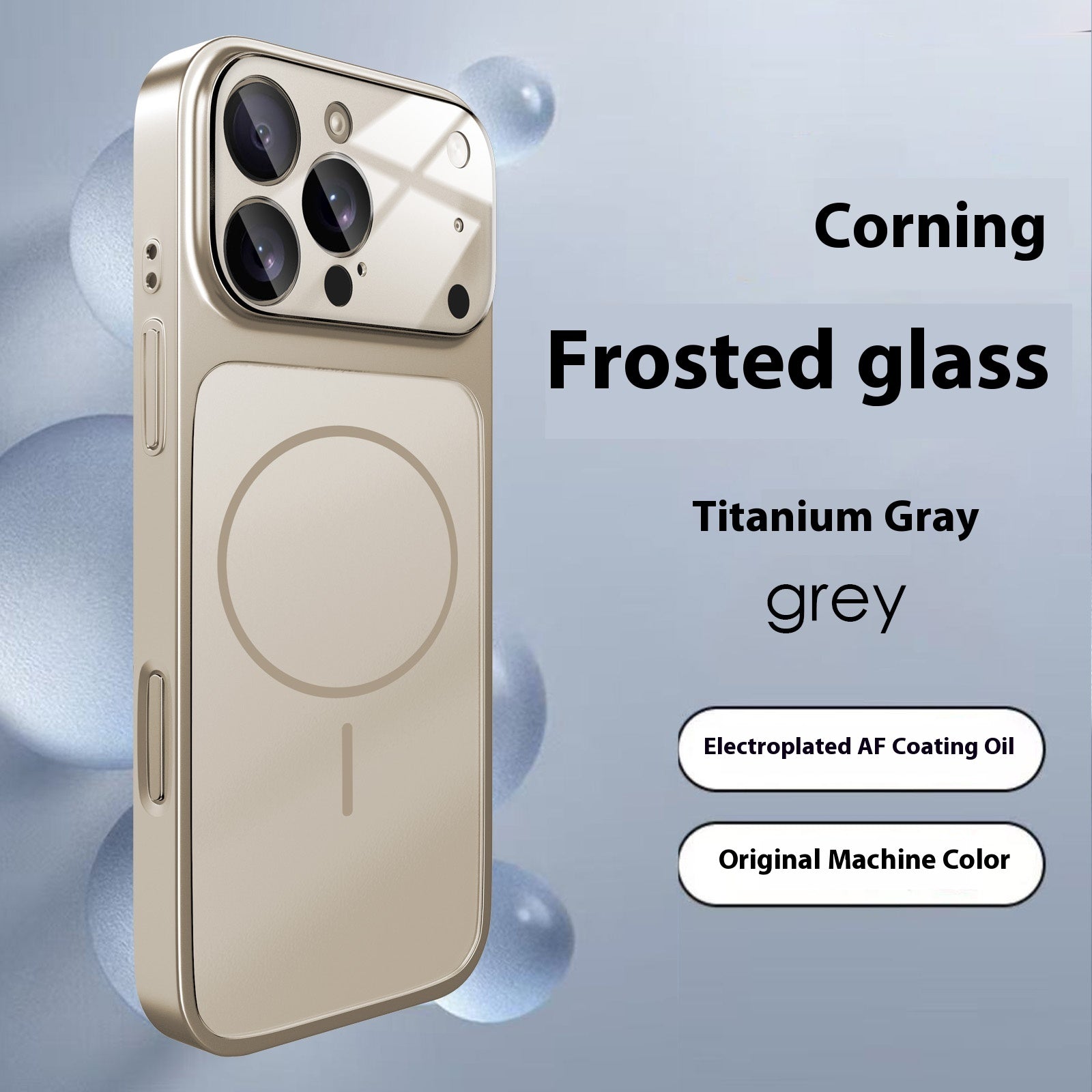 Instantly Transform iPhone 17 Pro Max Compatible with Apple 16 Matte Glass Magnetic Phone Case 15 Full Coverage Shockproof PC Cover