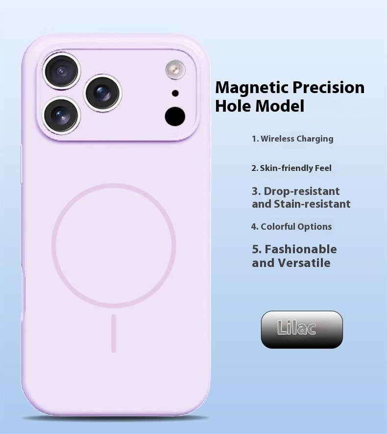 Lens Full Coverage iPhone 17 Strong Magnetic Liquid Silicone Phone Case Apple 17 Pro Air Protective Cover Skin Feel M