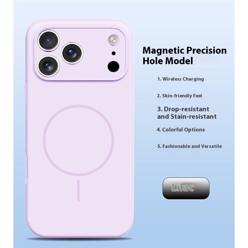 Lens Full Coverage iPhone 17 Strong Magnetic Liquid Silicone Phone Case Apple 17 Pro Air Protective Cover Skin Feel M