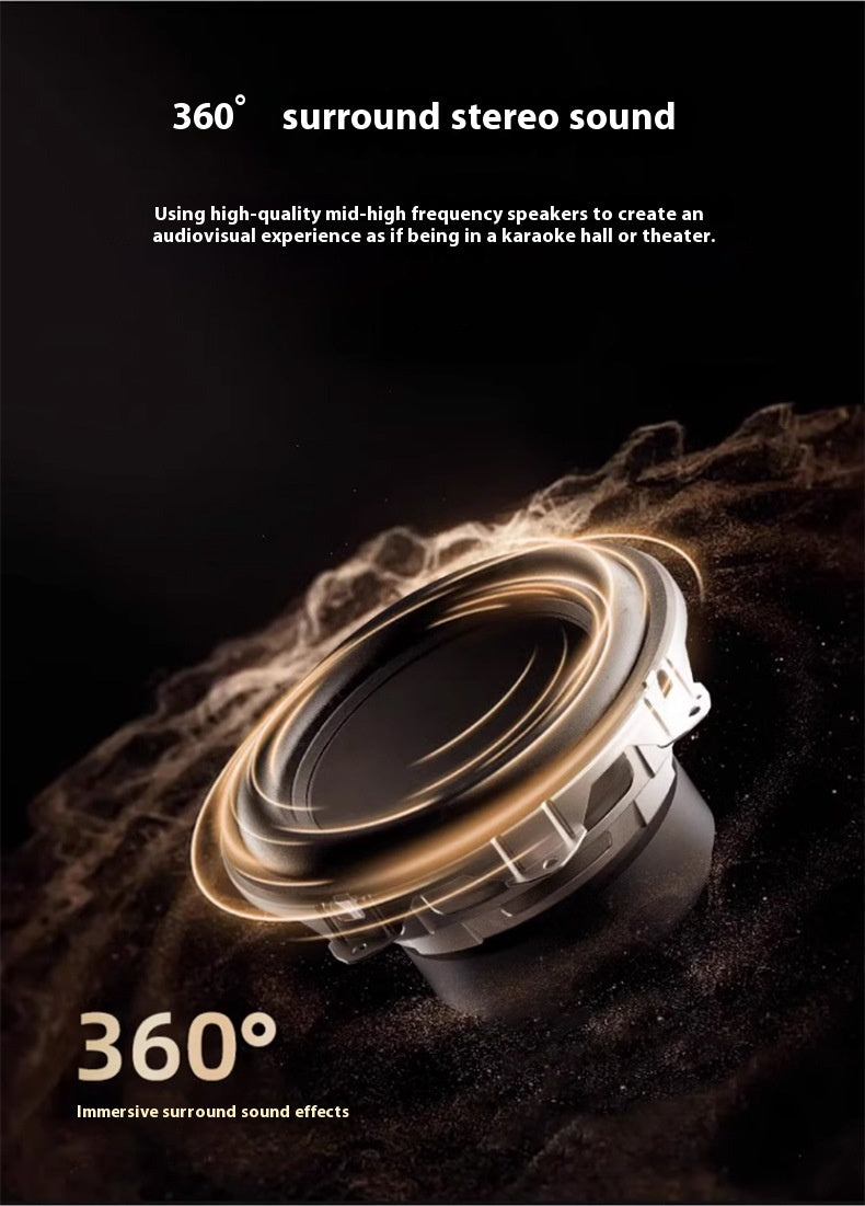 Bluetooth Speaker Water Ripple Music Rhythm Projection Lamp Bedroom Bedside Romantic Mood Dynamic Rotating Atmosphere Night Light