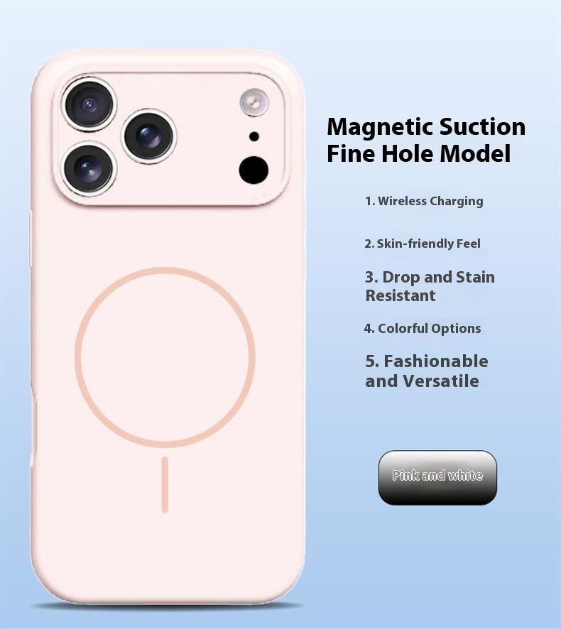 Lens Full Coverage iPhone 17 Strong Magnetic Liquid Silicone Phone Case Apple 17 Pro Air Protective Cover Skin Feel M