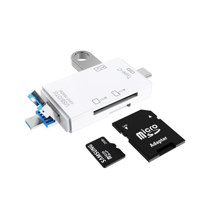 Mobile Phone Card Reader 3-in-1 Type-C Mobile Phone Computer SD/TF Card USB Flash Drive 2.0 Multi-Function High-Speed Card Reader