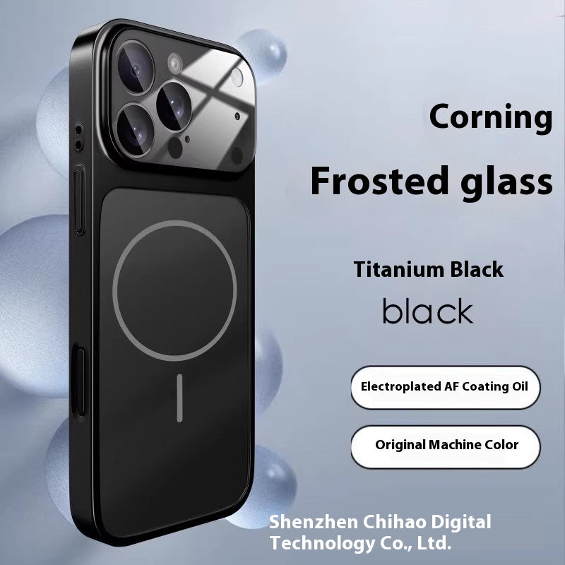 Instantly Transform iPhone 17 Pro Max Compatible with Apple 16 Matte Glass Magnetic Phone Case 15 Full Coverage Shockproof PC Cover