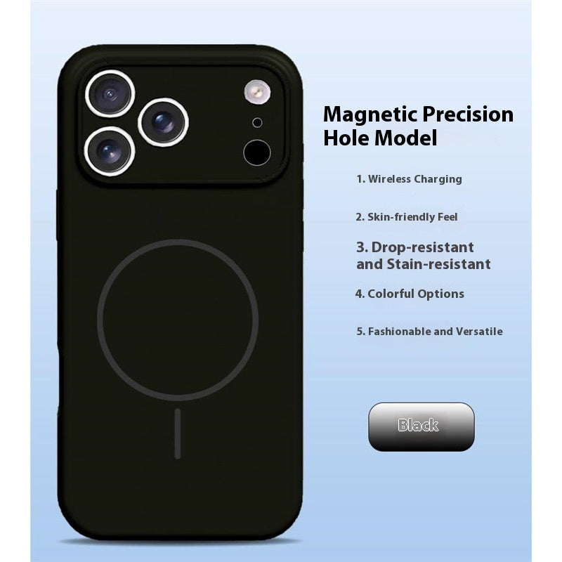 Lens Full Coverage iPhone 17 Strong Magnetic Liquid Silicone Phone Case Apple 17 Pro Air Protective Cover Skin Feel M