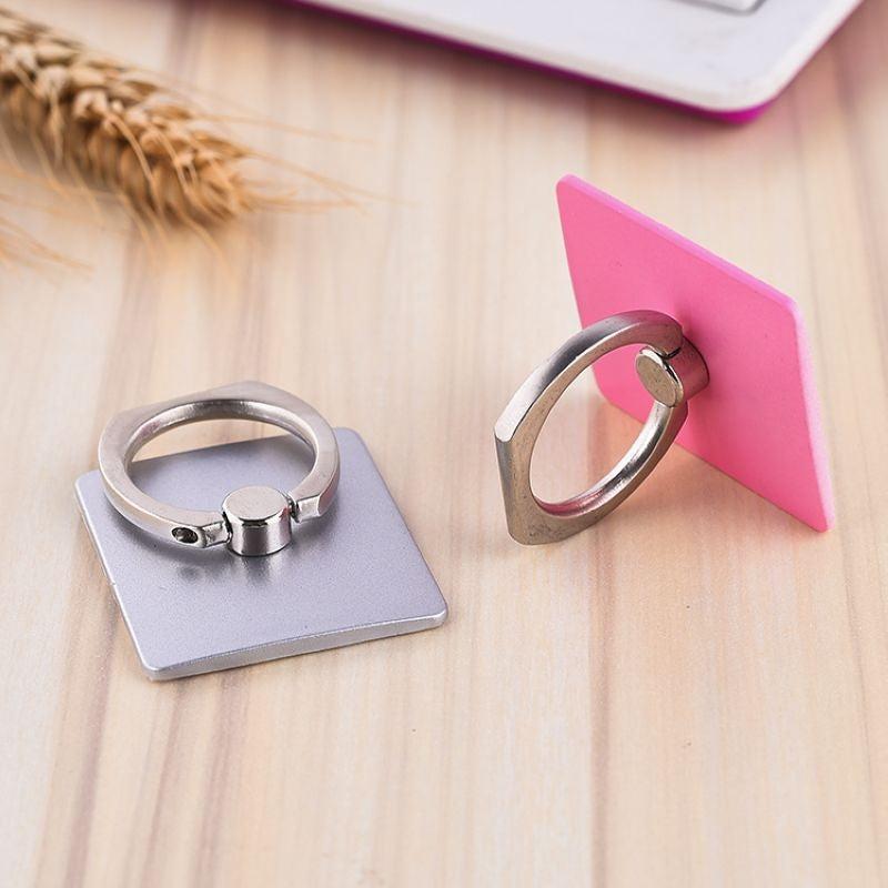 Lazy Creative New Square Phone Ring Holder Anti-drop Square Stand Phone Stand Rotating Gift with Logo Printing