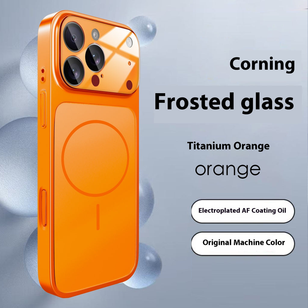 Instantly Transform iPhone 17 Pro Max Compatible with Apple 16 Matte Glass Magnetic Phone Case 15 Full Coverage Shockproof PC Cover