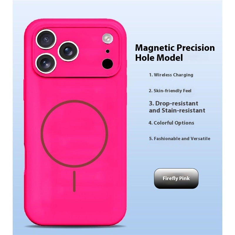 Lens Full Coverage iPhone 17 Strong Magnetic Liquid Silicone Phone Case Apple 17 Pro Air Protective Cover Skin Feel M