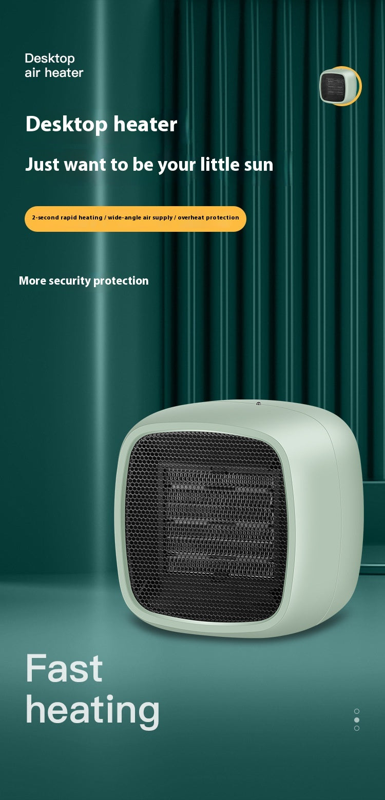 Desktop Small Heater Home Office Dormitory Mini Portable PTC Heating Warm Air Blower Electric Heater