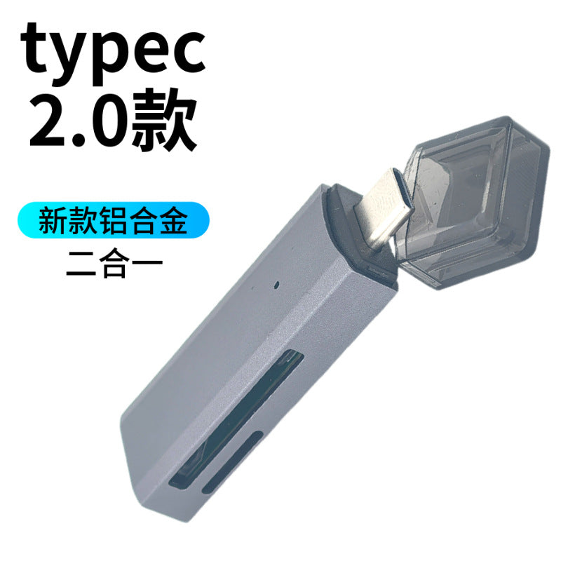 Multifunctional 2-in-1 High-Speed USB 3.0 Card Reader Supports TF + SD for Computer, Tablet, Camera, Laptop, and Car Use